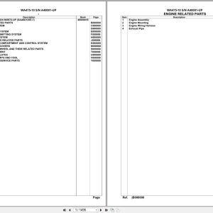Komatsu Wheel Loader WA475 10 SN A40001 UP Parts Catalog (1)