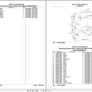 Komatsu Wheel Loader WA475 10 SN A40001 UP Parts Catalog (2)