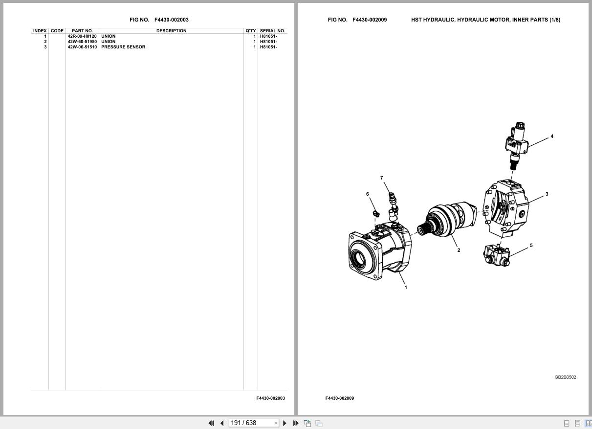Komatsu Wheel Loader WA80M 8E0 SN H81051 UP Parts Catalog (2)