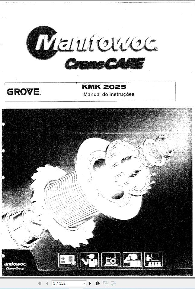 Krupp Crane KMK 2025 Diagrams and Maintenance Repair Manual EN PT 3