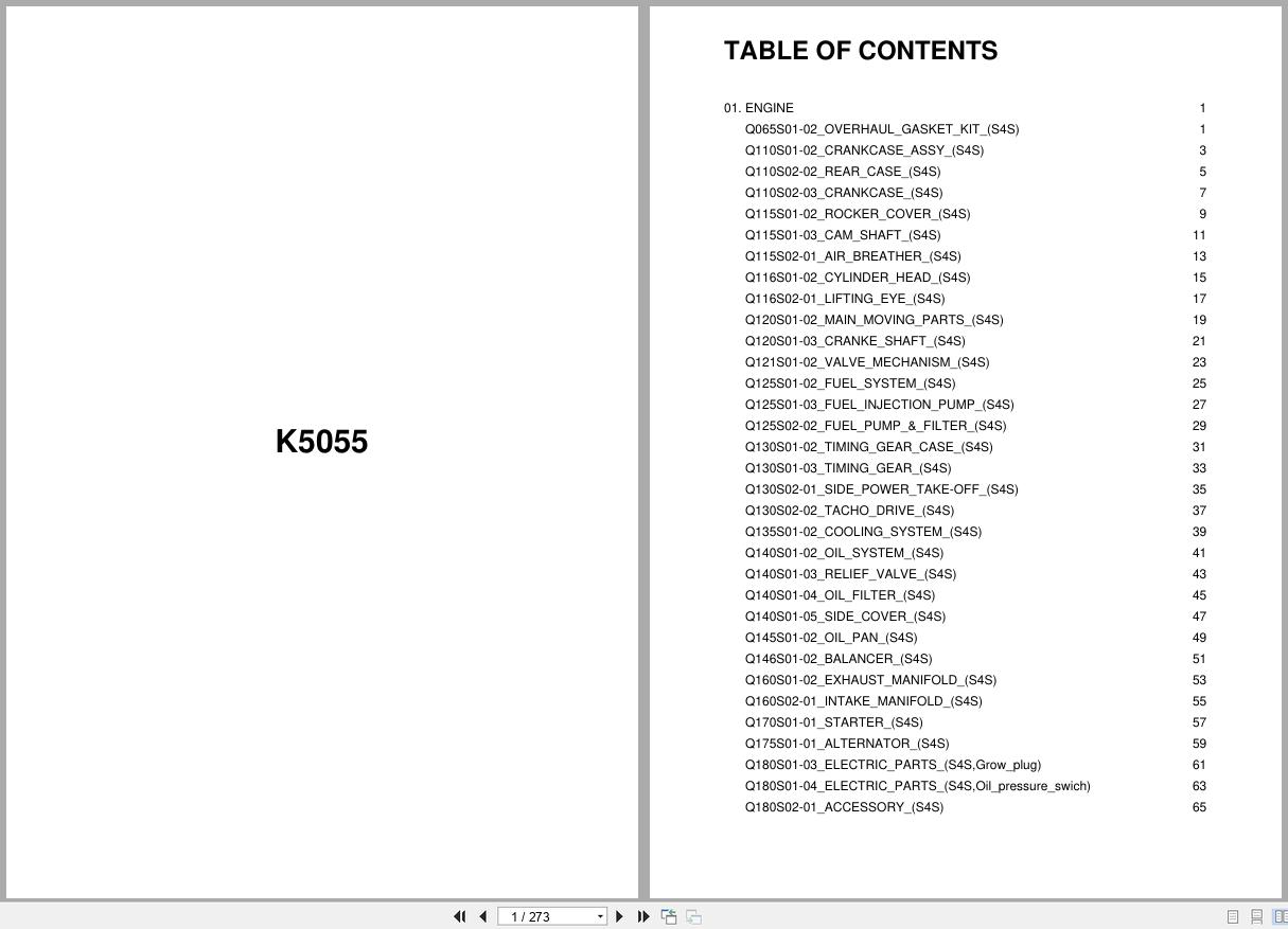 LS Tractor KAI Series K5055 Parts Catalog (1)