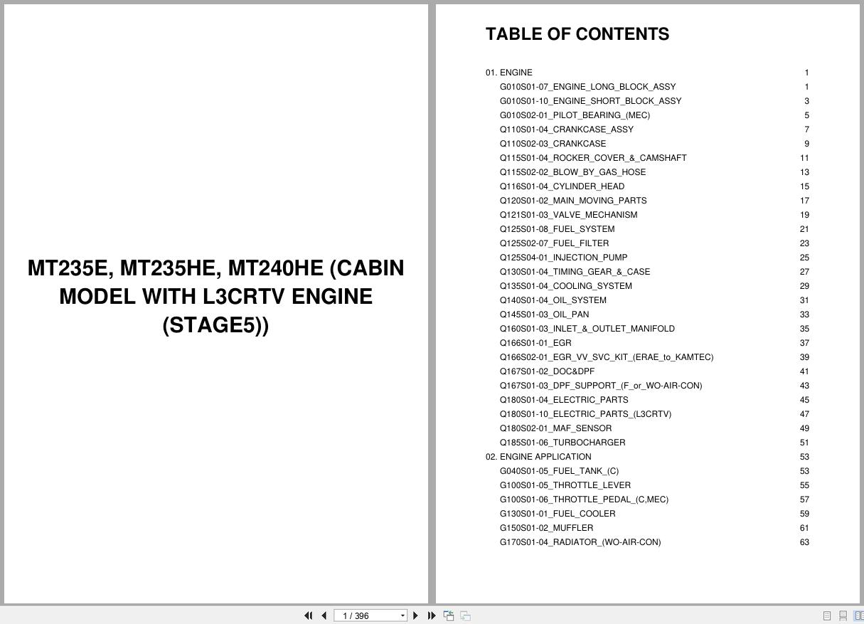 LS Tractor MT2E Series MT235E MT235HE MT240HE (with L3CRTV) Parts Catalog (1)
