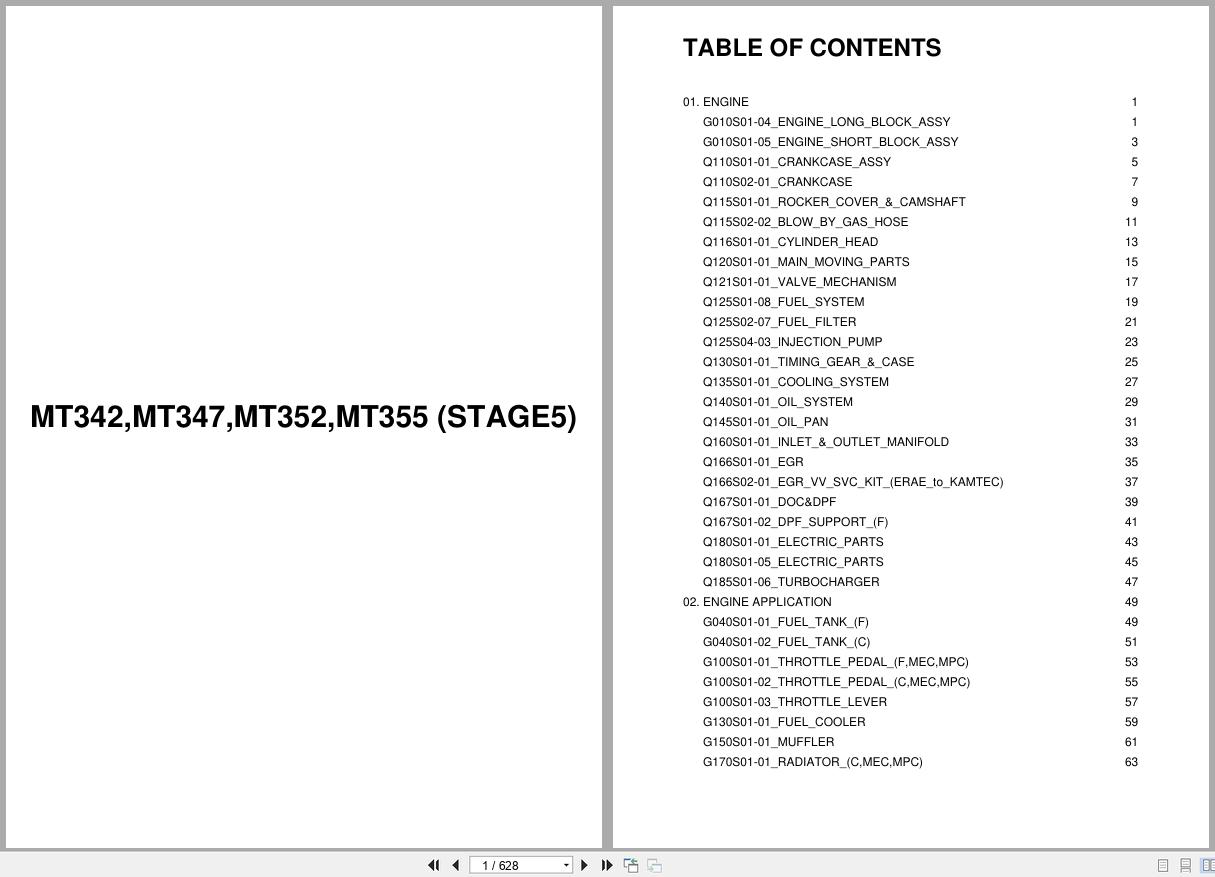 LS Tractor MT3 Series MT342 MT347 MT352 MT355 (STAGE5) Parts Catalog (1)