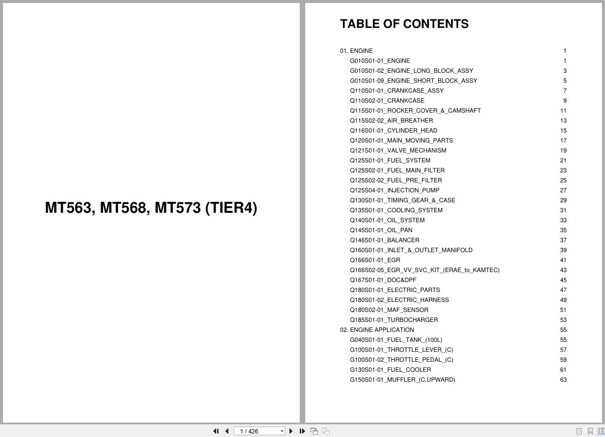 LS Tractor MT5 Series MT563 MT568 MT573 (TIER4) Parts Catalog (1)