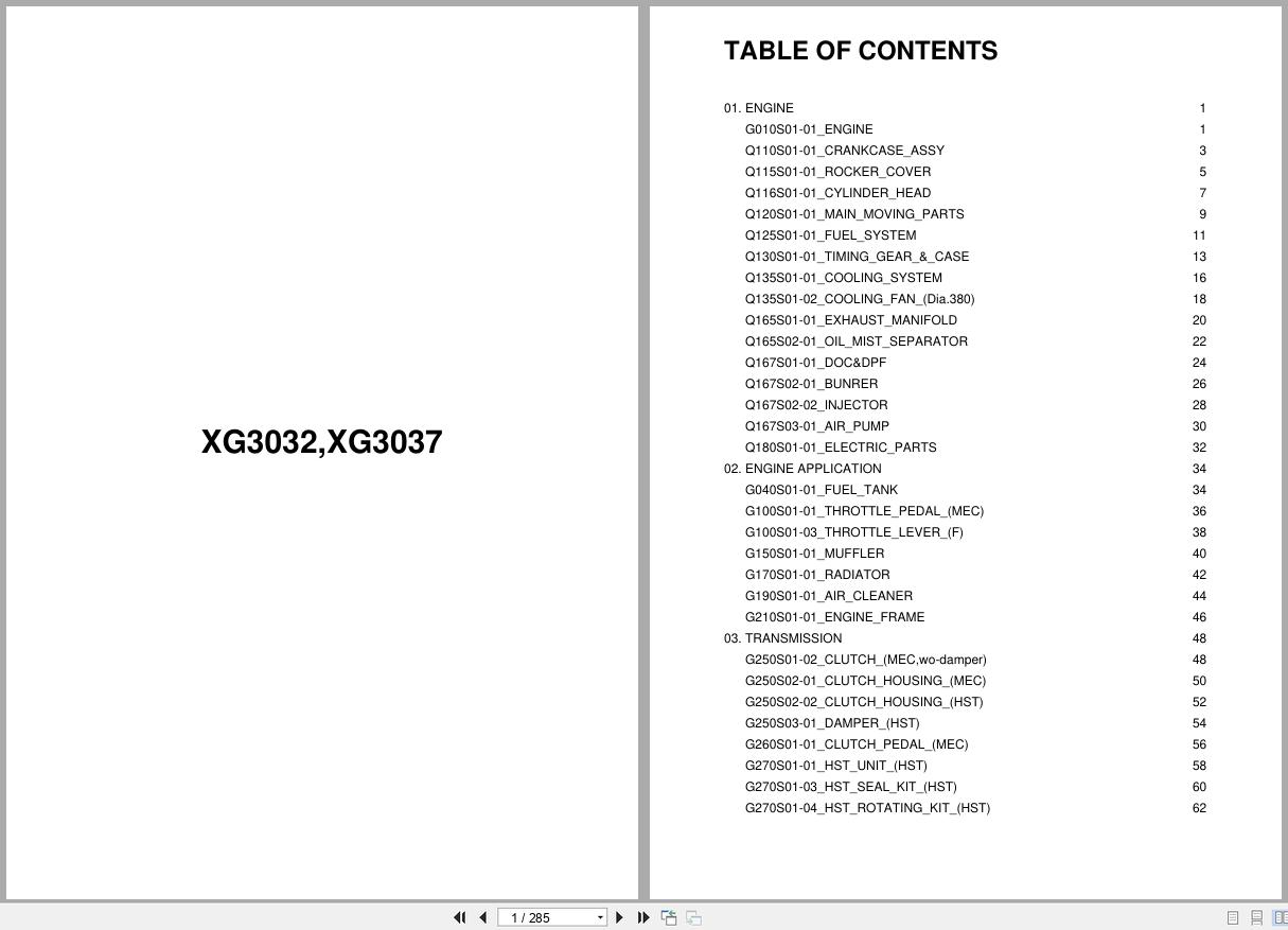 LS Tractor XG Series XG3032 XG3037 Parts Catalog (1)