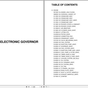 LS Tractor XJ Series XJ2025 Electronic governor Parts Catalog (1)