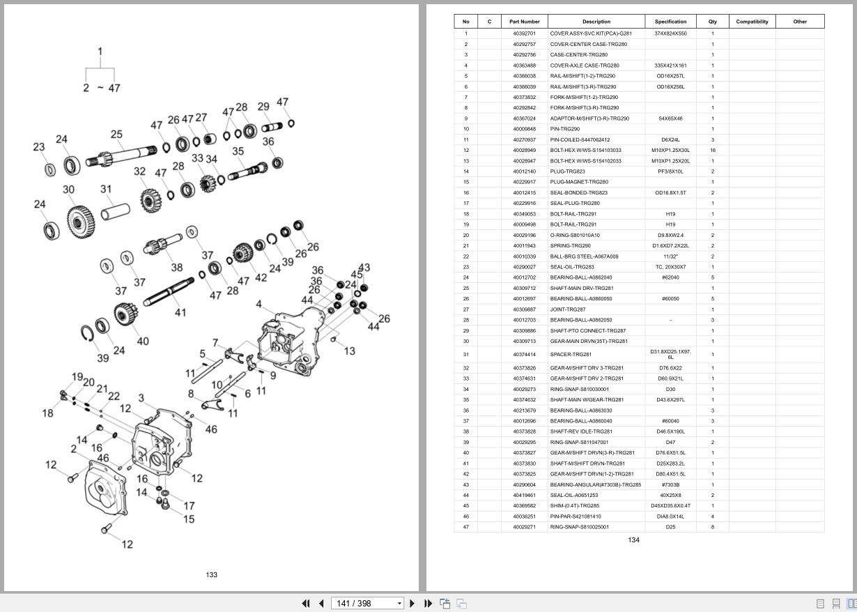 LS Tractor XJ Series XJ2025 Mechanical governor Parts Catalog (2)