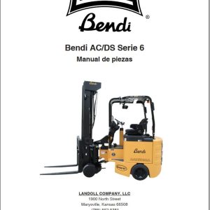 Landoll Bendi Forklift AC DC Series 6 Parts Manual F 1061 2305 ES (1)