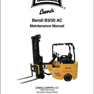 Landoll Bendi Forklift B3 30 AC Maintenance Manual F 560 0410 (1)