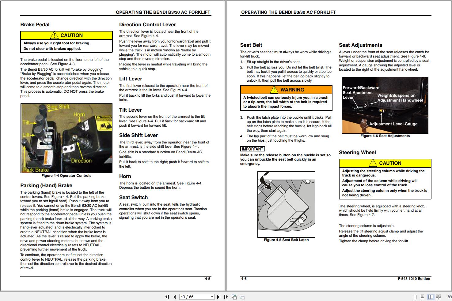 Landoll Bendi Forklift B3 30 AC Operators Manual F 548 1010 (2)