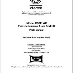 Landoll Bendi Forklift B3 30 AC Parts Manual F 549 1217 (1)
