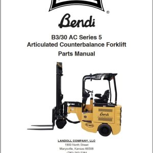 Landoll Bendi Forklift B3 30 AC Series 5 Parts Manual F 663 0422 2025 (1)