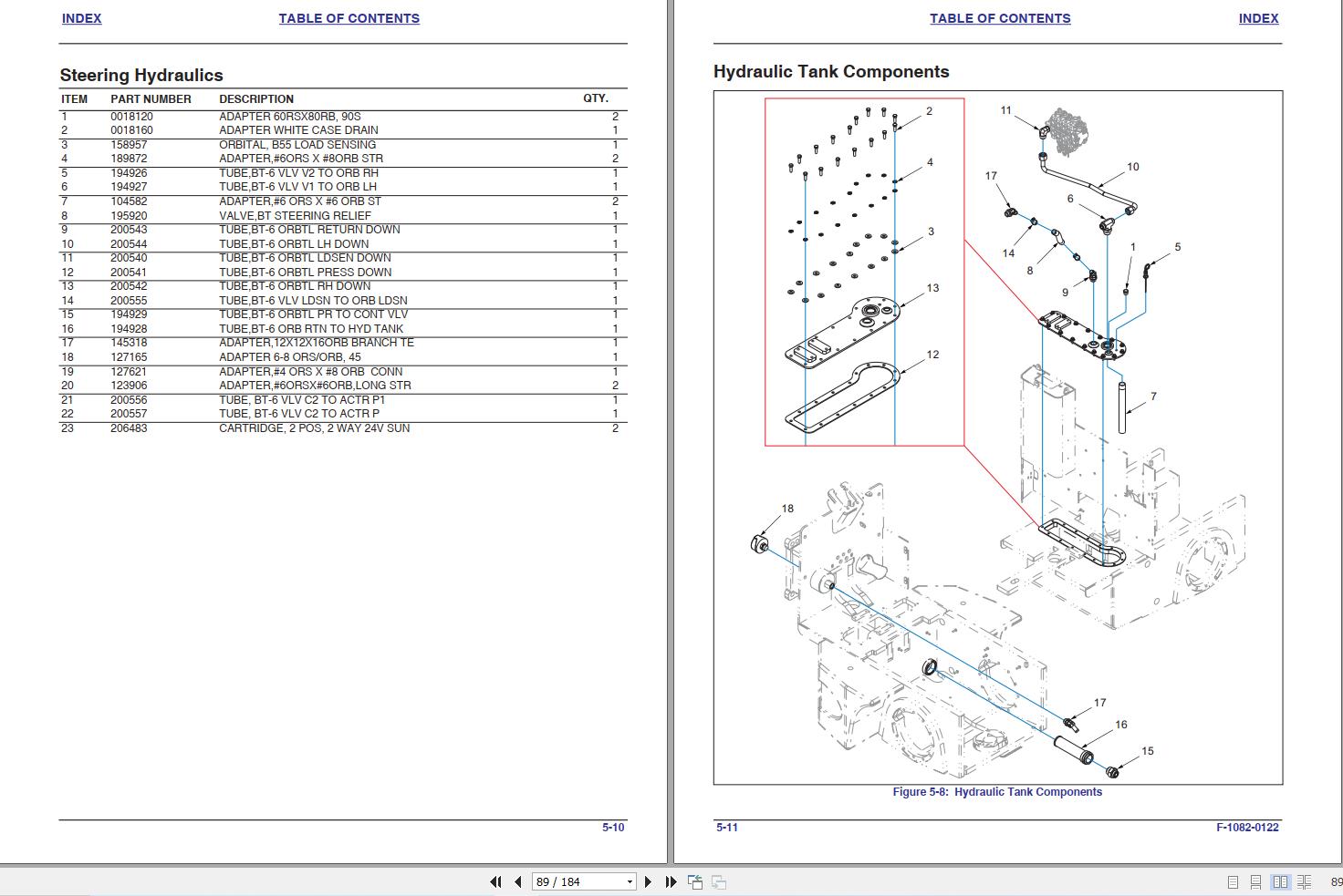 Landoll Bendi Forklift B30 40 AC B40VNA AC Series 6 Parts Manual F 1082 0122 (2)
