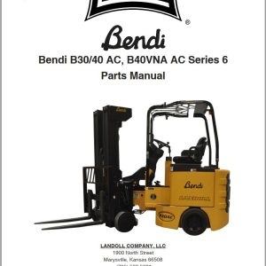 Landoll Bendi Forklift B30 40 AC B40VNA AC Series 6 Parts Manual F 1082 2308 (1)