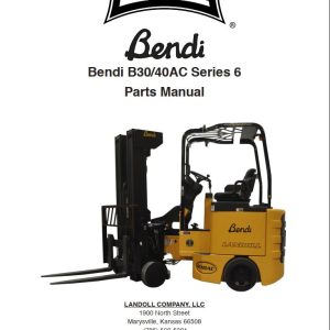 Landoll Bendi Forklift B30 40 AC Series 6 Parts Manual F 1082 0720 (1)
