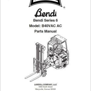 Landoll Bendi Forklift B40VAC AC Series 6 Parts Manual F 1088 2308 (1)