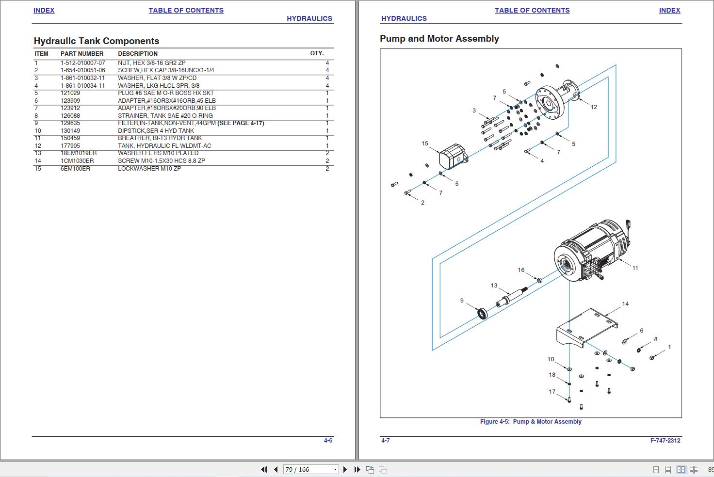 Landoll Drexel Forklift FL40 EX AC FL60 EX AC Parts Manual F 747 2312 (2)