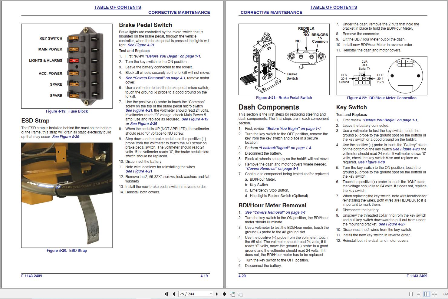Landoll Drexel Forklift LSC25 HD II LSC30 HD II Maintenance Manual F 1143 2409 (2)