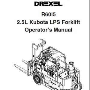 Landoll Drexel Forklift R60i5 Operators Manual F 1029 0221 (1)