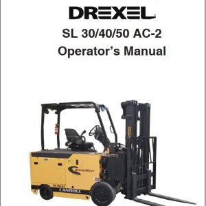 Landoll Drexel Forklift SL30 AC 2 SL40 AC 2 SL50 AC 2 Operators Manual F 935 1019 (1)