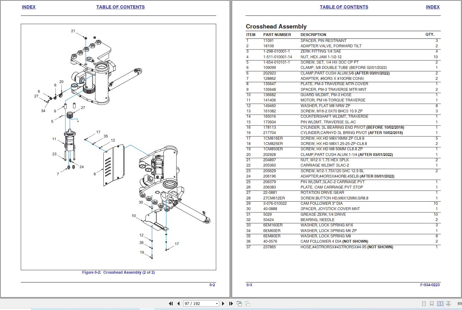 Landoll Drexel Forklift SL30 AC 2 SL40 AC 2 SL50 AC 2 Parts Manual F 934 0223 (2)