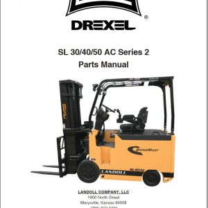 Landoll Drexel Forklift SL30 AC 2 SL40 AC 2 SL50 AC 2 Parts Manual F 934 2308 (1)