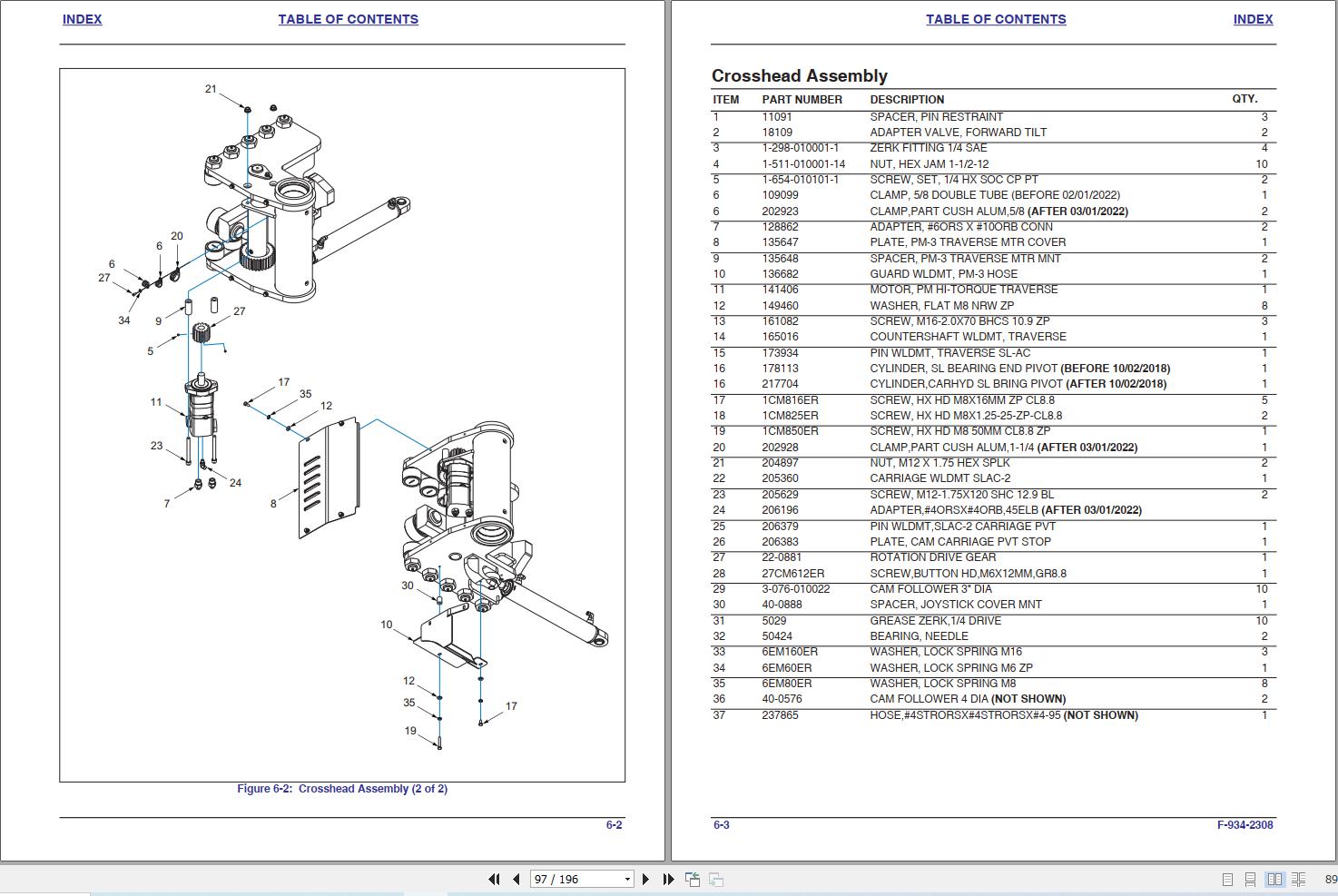 Landoll Drexel Forklift SL30 AC 2 SL40 AC 2 SL50 AC 2 Parts Manual F 934 2308 (2)