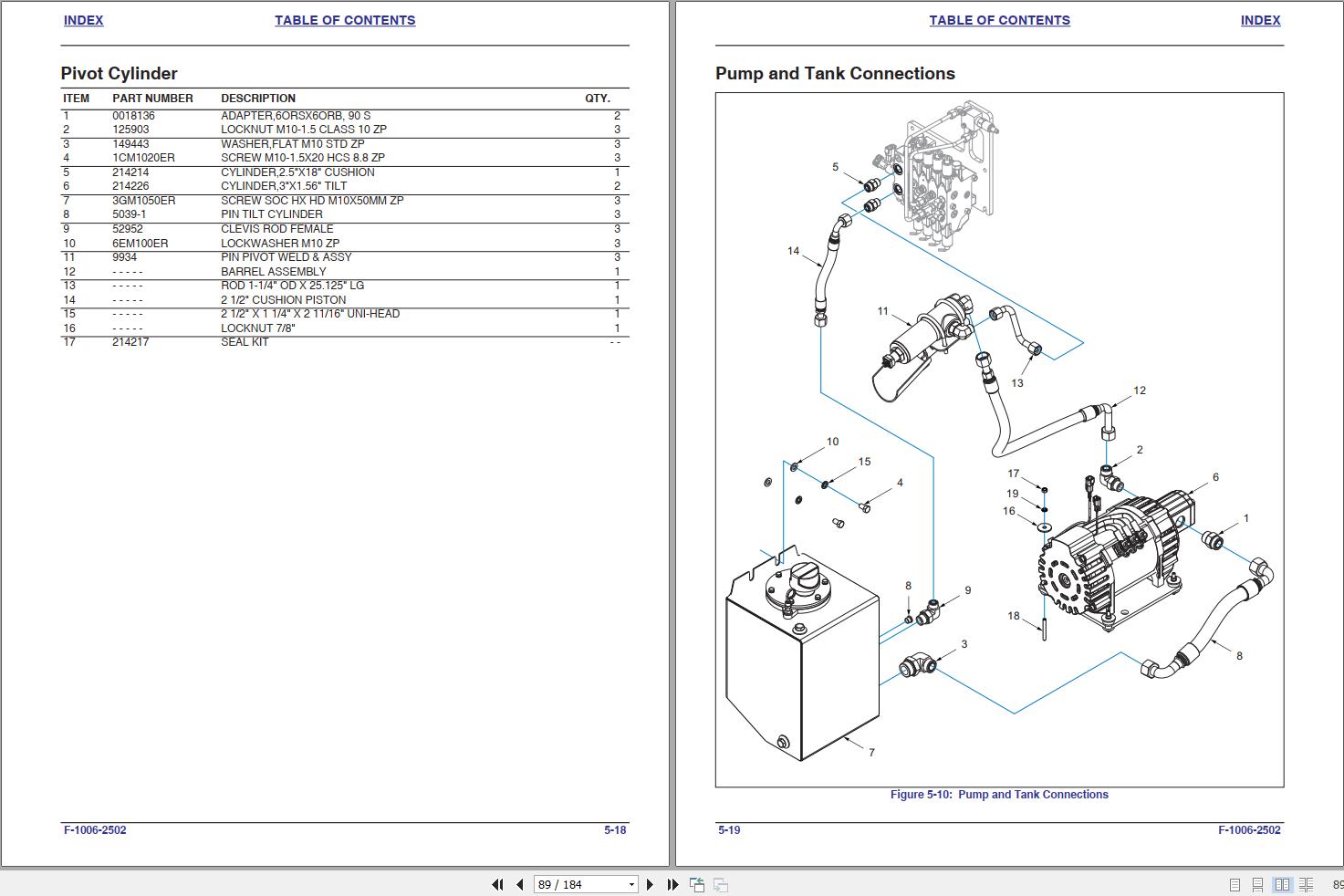 Landoll Drexel Forklift SLT 30 2AC SLT35 2AC Parts Manual F 1008 1022 2025 (2)