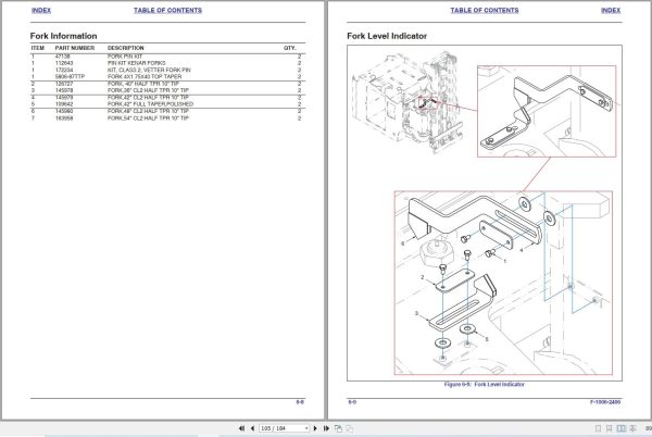 Landoll Drexel Forklift SLT30 2 AC SLT35 2 AC Parts Manual F 1006 2410 2025 (2)