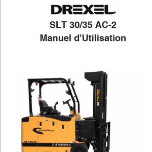 Landoll Drexel Forklift SLT30 AC 2 SLT35 AC 2 Operator Manual F 1111 0221 FR (1)