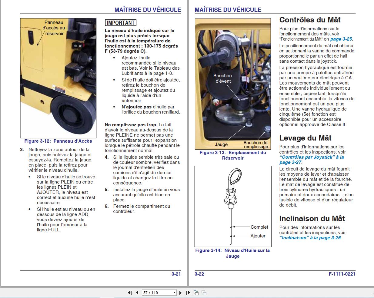 Landoll Drexel Forklift SLT30 AC 2 SLT35 AC 2 Operator Manual F 1111 0221 FR (2)