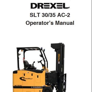 Landoll Drexel Forklift SLT30 AC 2 SLT35 AC 2 Operators Manual F 1007 0121 (1)