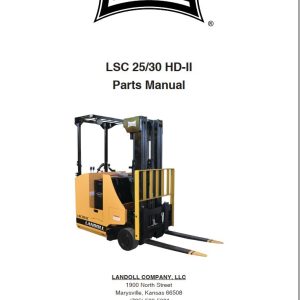 Landoll Forklift LSC 25 HD II LSC 30 HD II Parts Manual F 1141 2507 2025 (1)