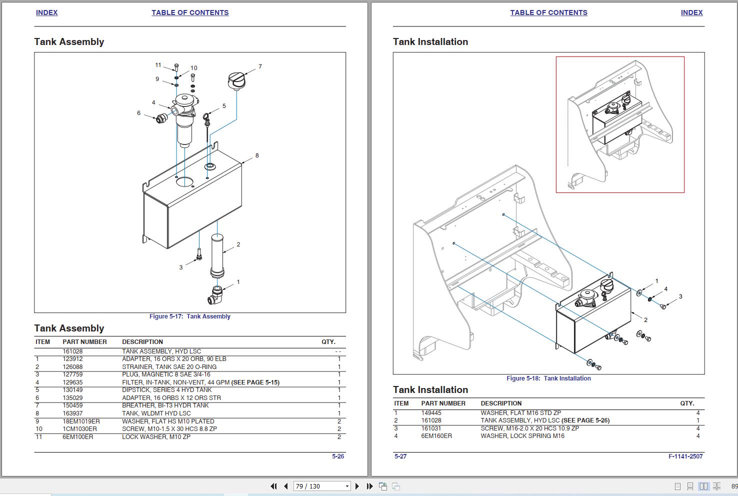 Landoll Forklift LSC 25 HD II LSC 30 HD II Parts Manual F 1141 2507 2025 (2)