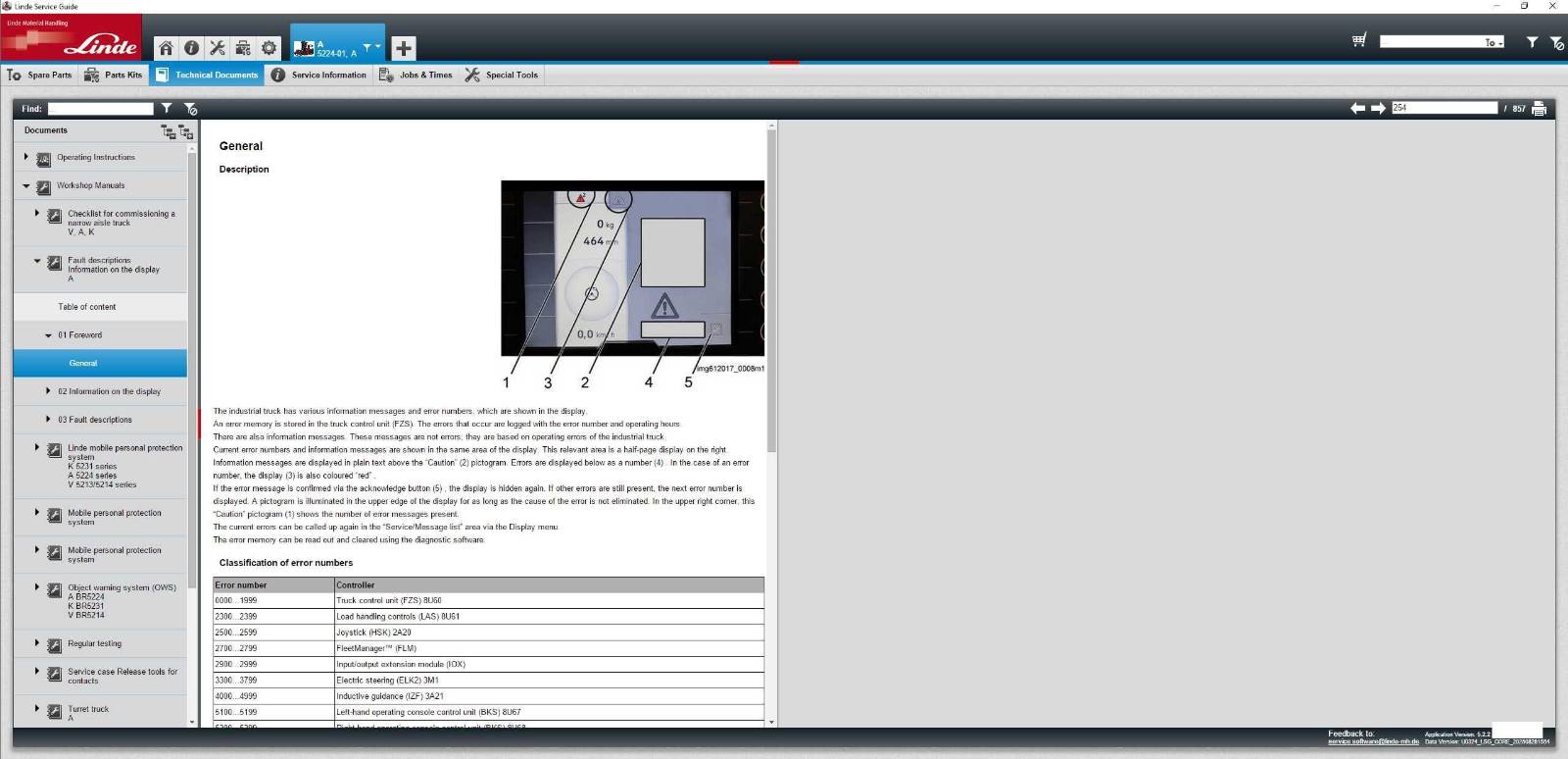 Linde LSG 5.2.2 U0324 09.2025 Live Service Guide 7