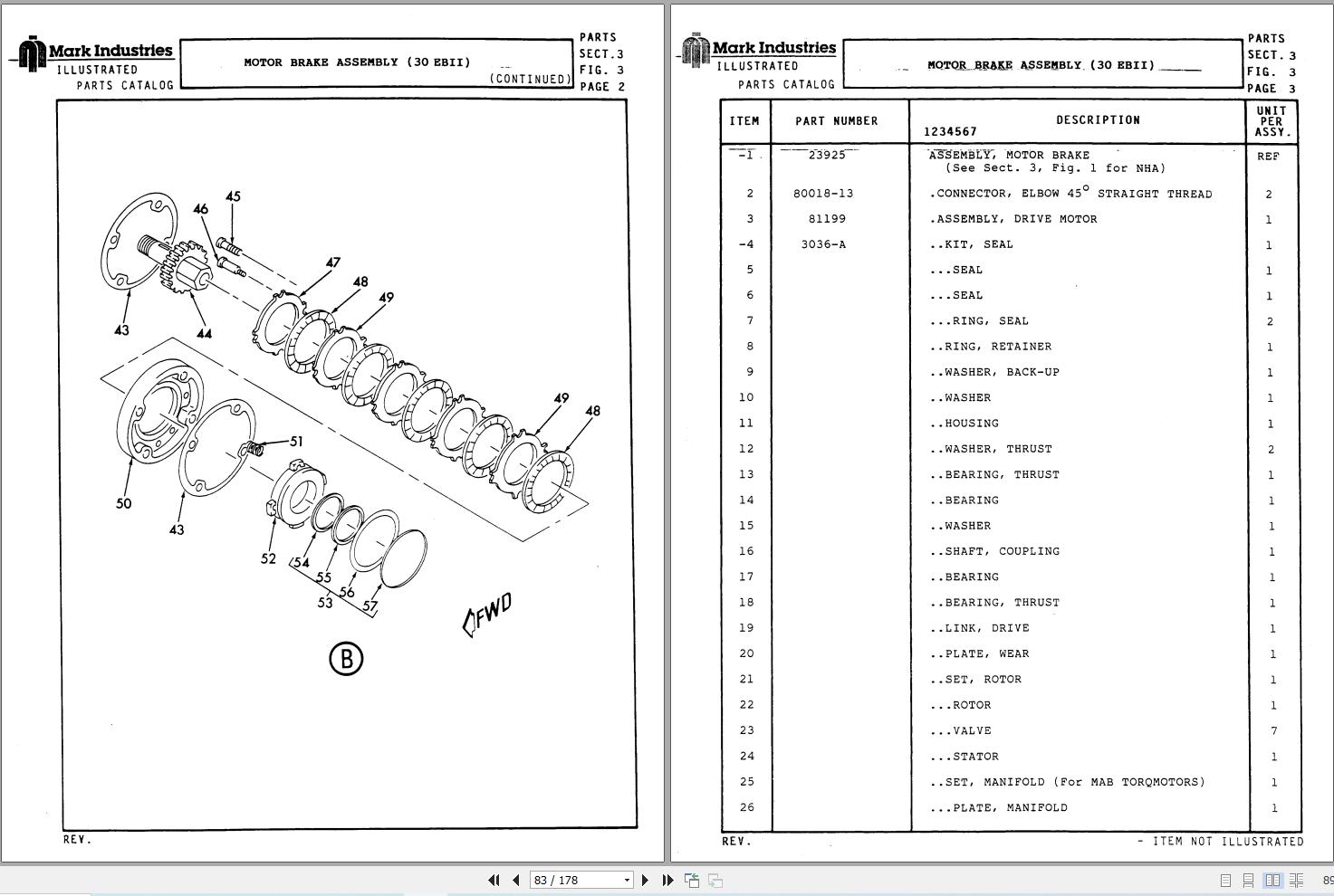 Marklift Self Propelled Boom 30EB II Operation Maintenance Parts Manual 17120 (2)
