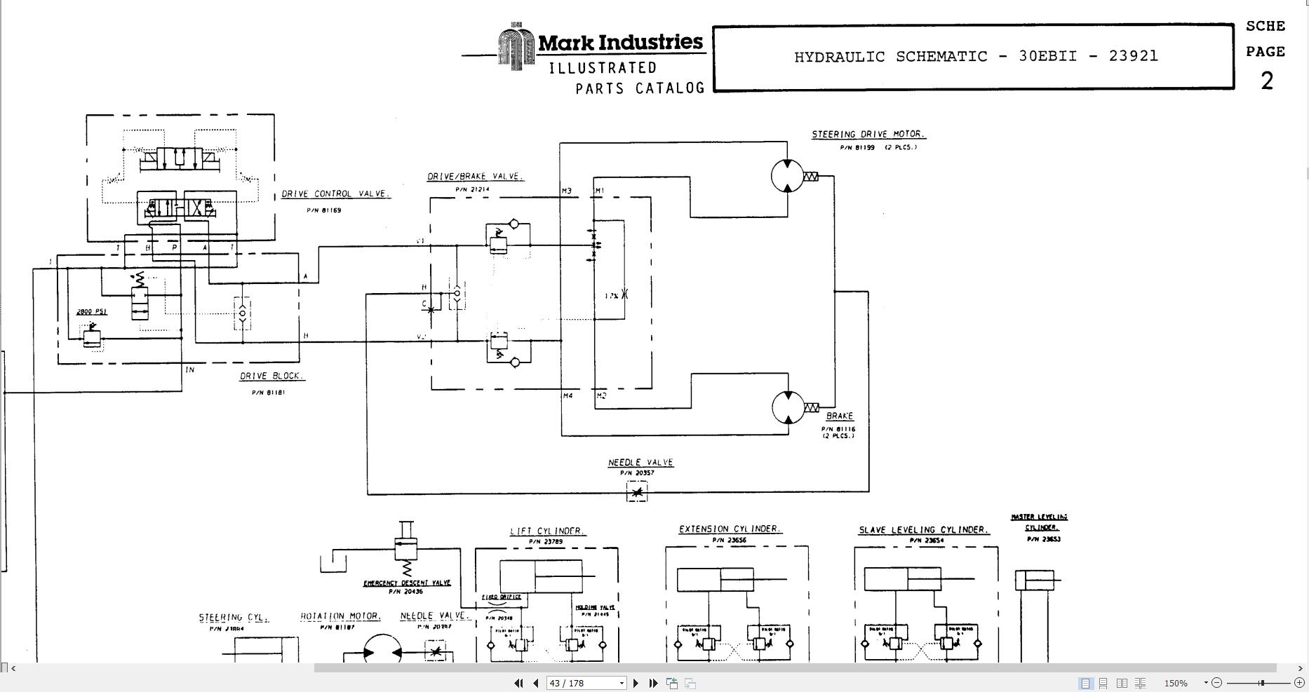 Marklift Self Propelled Boom 30EB II Operation Maintenance Parts Manual 17120 (3)