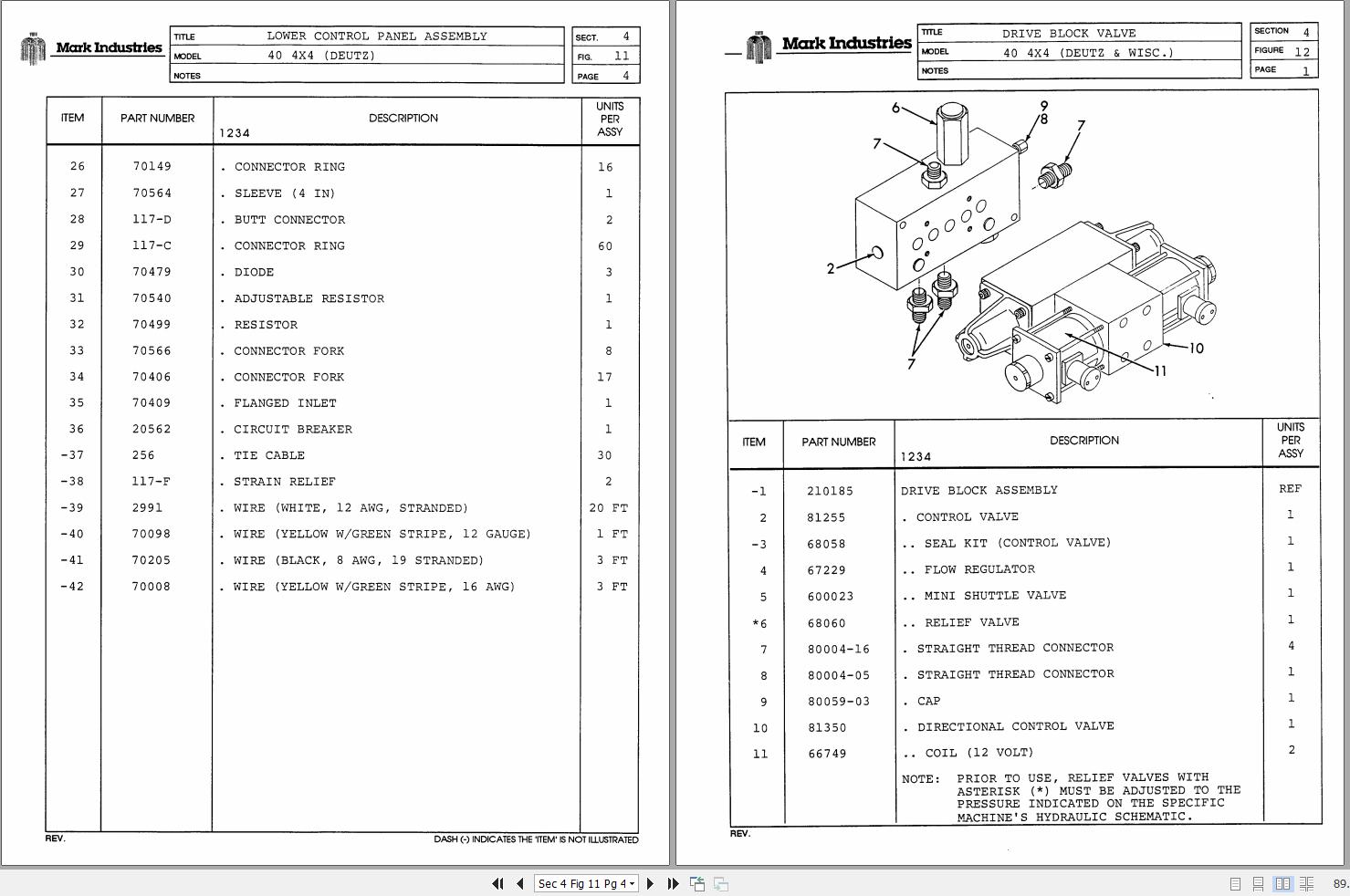 Marklift Self Propelled Boom 40 4×4 Parts Operation Manual 17129 (2)
