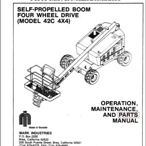 Marklift Self Propelled Boom 42C 4x4 Parts Operation Manual (1)