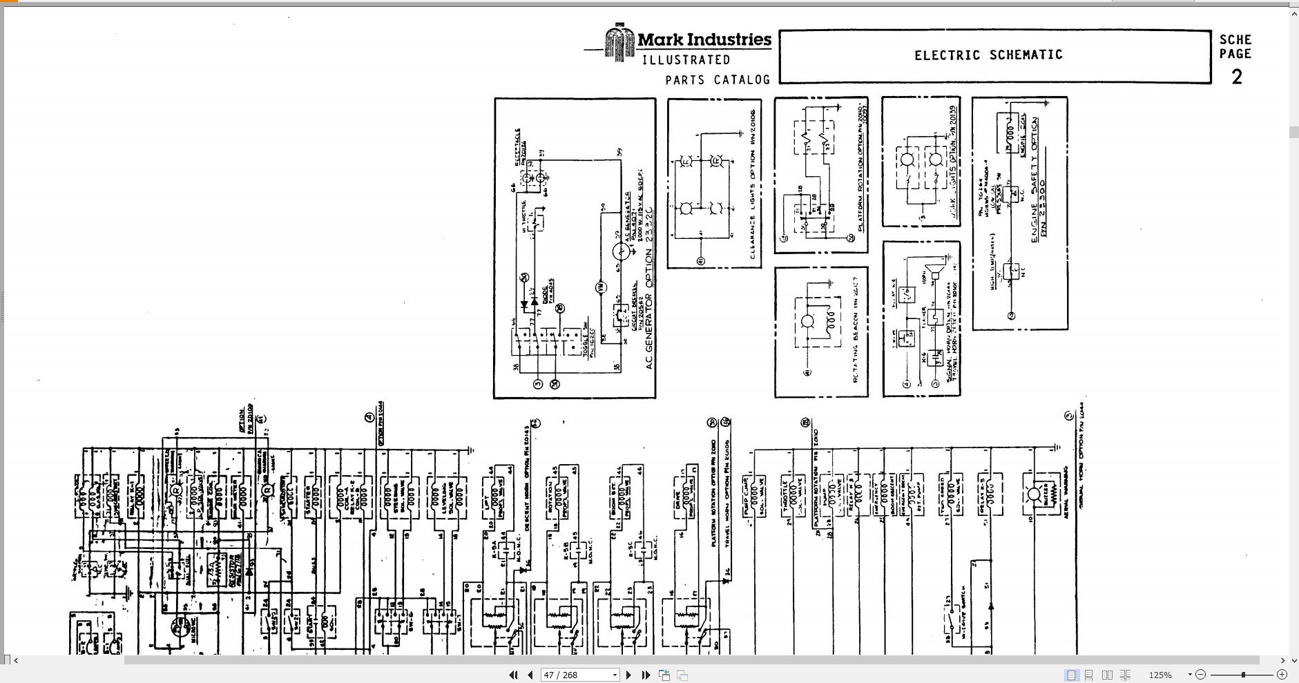 Marklift Self Propelled Boom 60I Operation Maintenance Parts Manual 17109 (3)