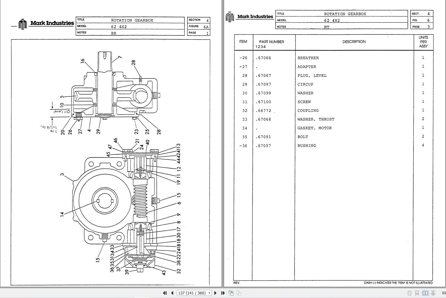Marklift Self Propelled Boom 62 4×2 Parts Operation Manual 17111 (2)