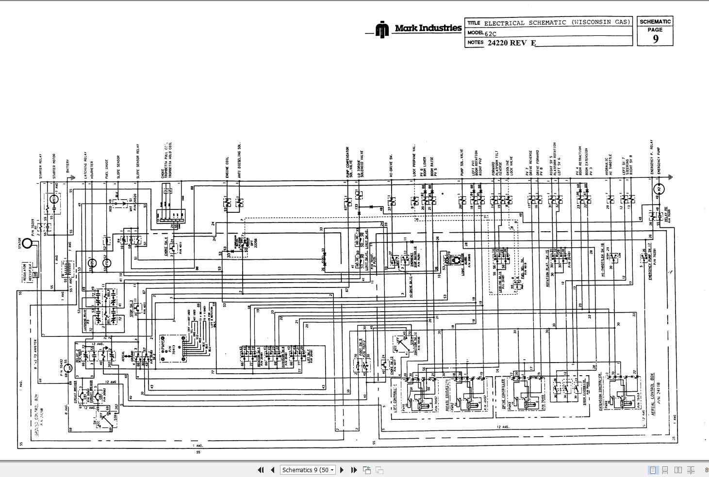 Marklift Self Propelled Boom 62C Parts Operation Manual 17124 (3)