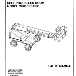 Marklift Self Propelled Boom CH60C CH66C Parts Manual 17132 (1)