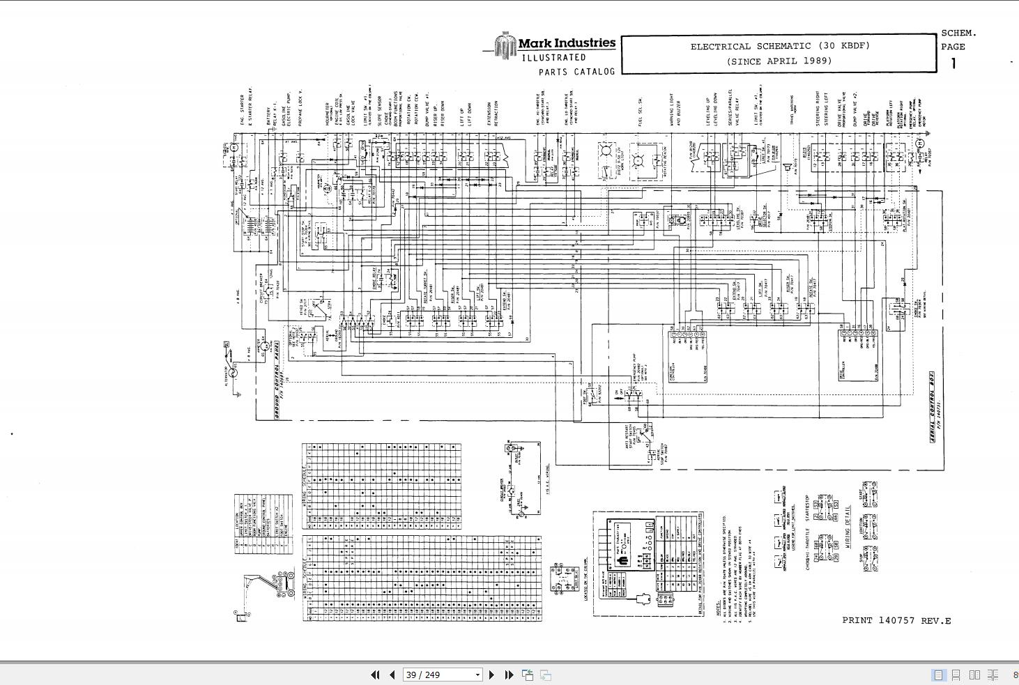 Marklift Self Propelled Knuckle Boom 30KBDF Parts Operation Manual 17303 (3)