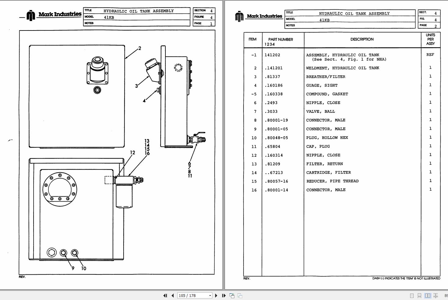 Marklift Self Propelled Knuckle Boom 41KB Parts Operation Manual 17305 (2)