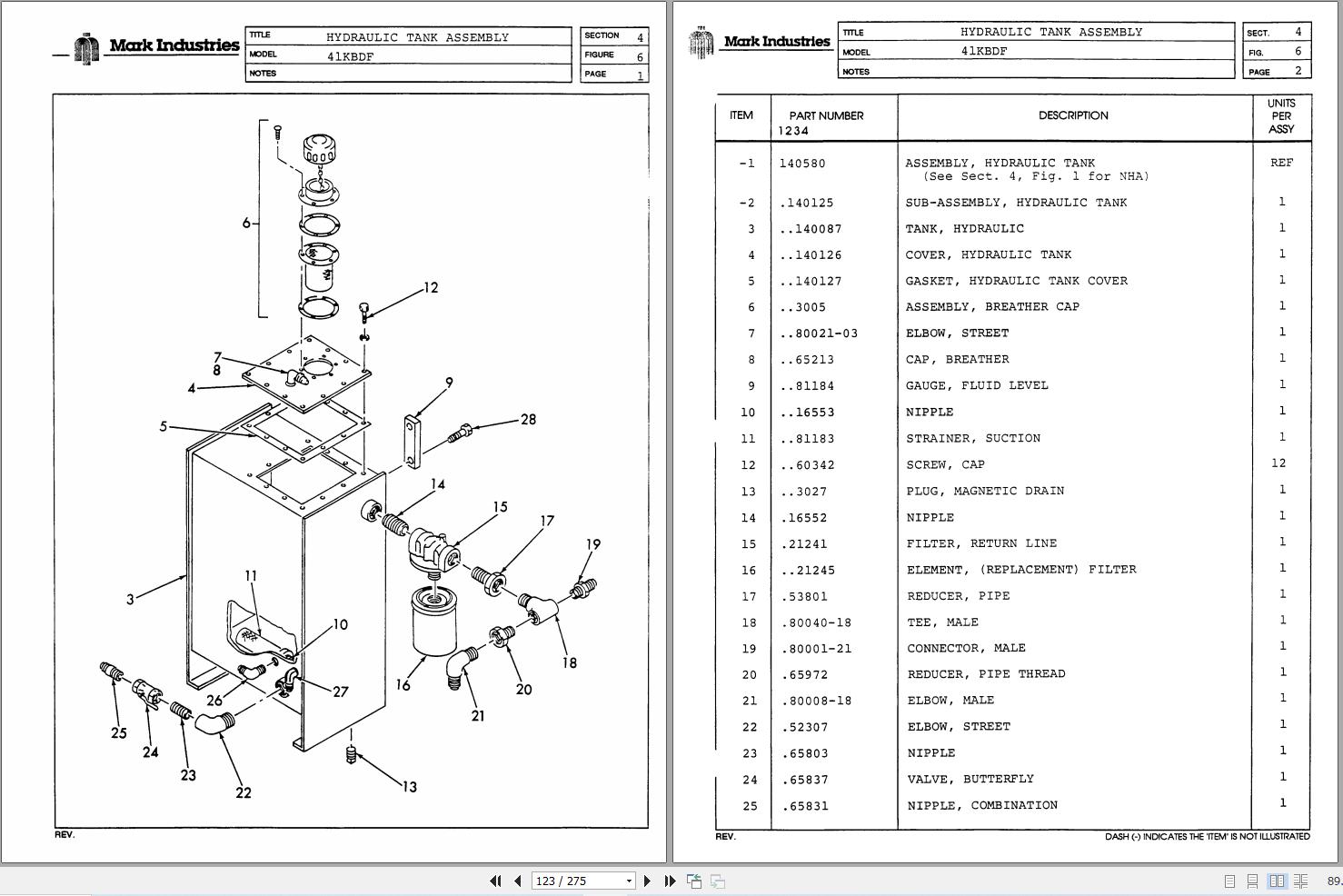 Marklift Self Propelled Knuckle Boom 41KBDF Parts Operation Manual 17308 (2)