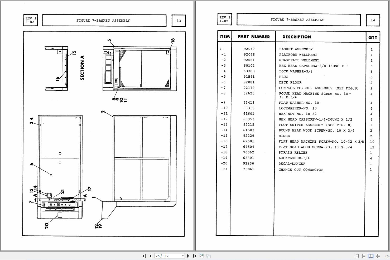 Marklift Self Propelled Pal SP19 Parts Operation Manual 17211 (2)