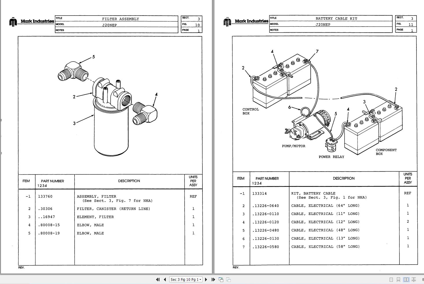 Marklift Self Propelled Scissor J20NEP Parts Operation Manual 17223 (3)