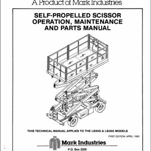 Marklift Self Propelled Scissor LS30G LS36G Parts Operation Manual 17222 (1)