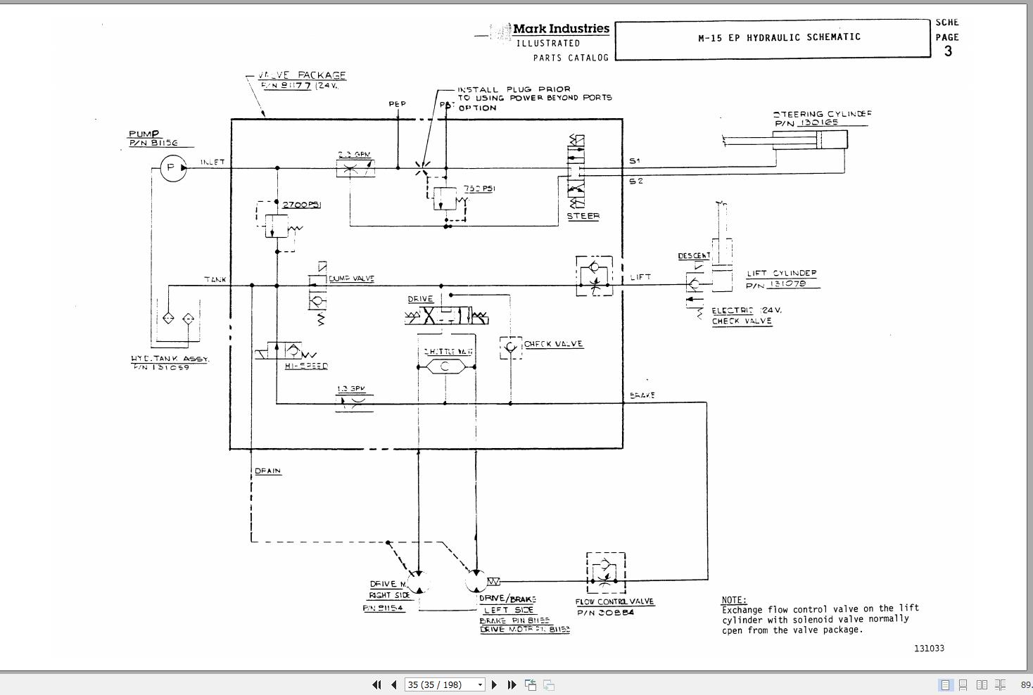 Marklift Self Propelled Scissor M15 M15T M15EP Parts Operation Manual 17208 (3)